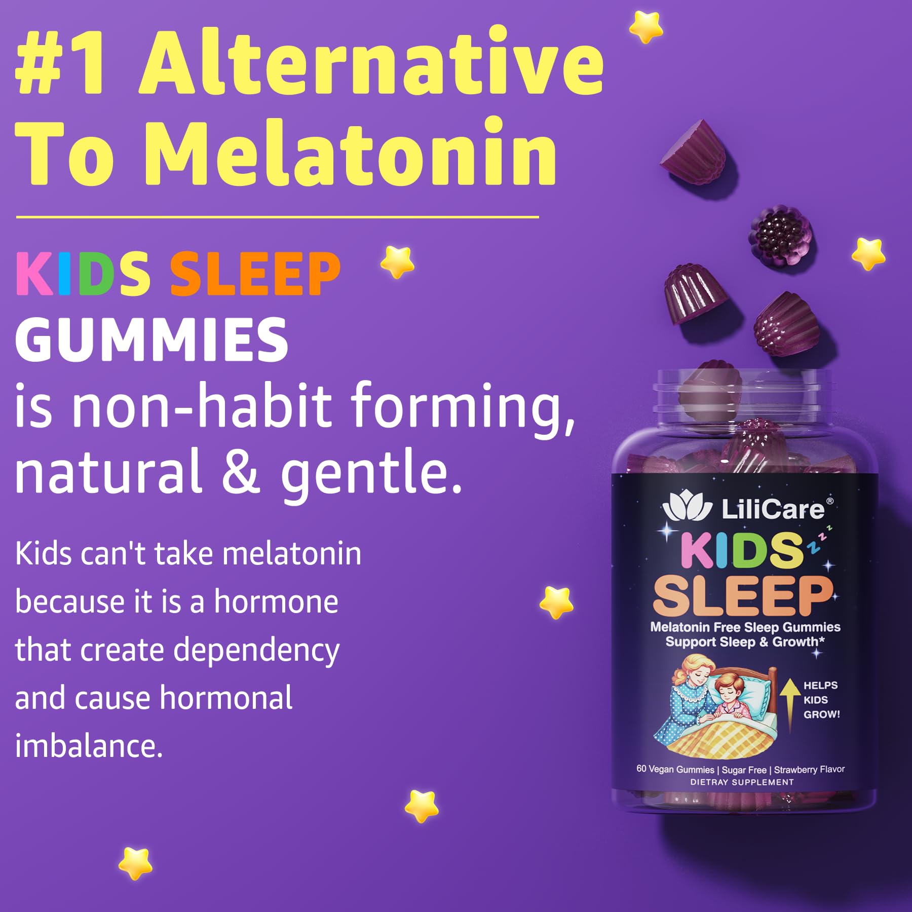 Gommes LILICARE, utilisation adaptée dès l’enfance sans dépendance.