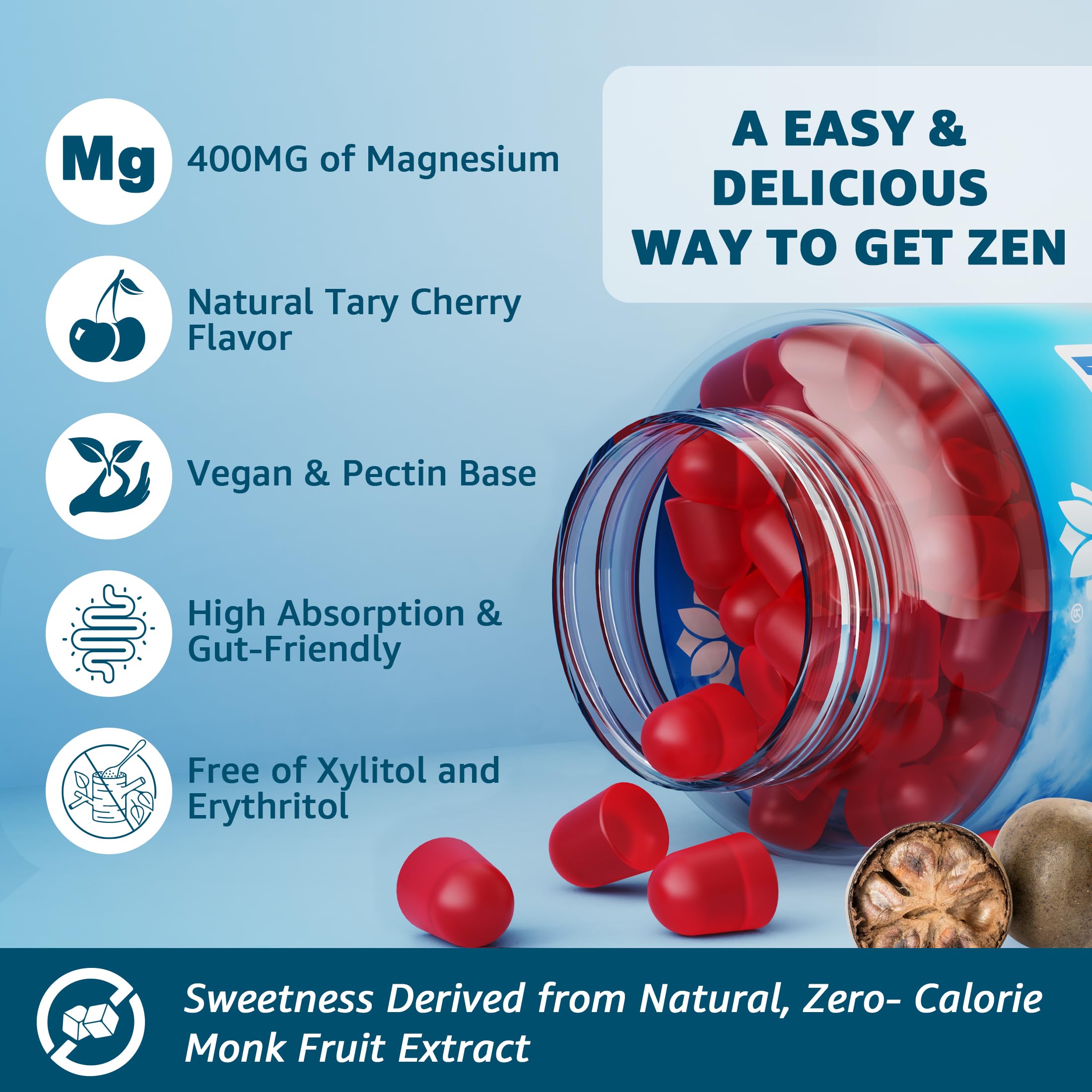 LILICARE Magnesium Complex Gummies – utilisation quotidienne pour favoriser calme et récupération.