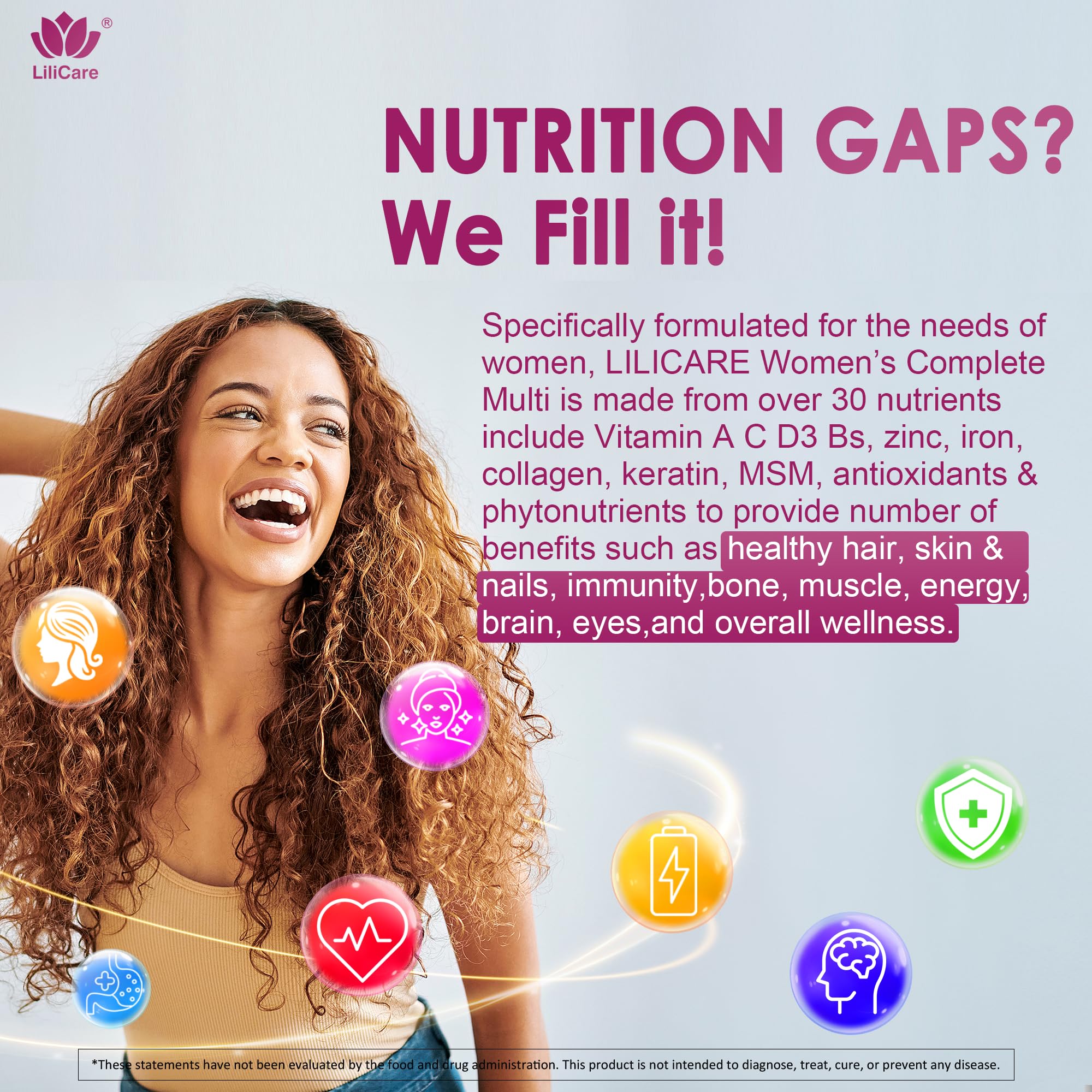 Gommes LILICARE méthylfolate – apport nutritionnel quotidien.
