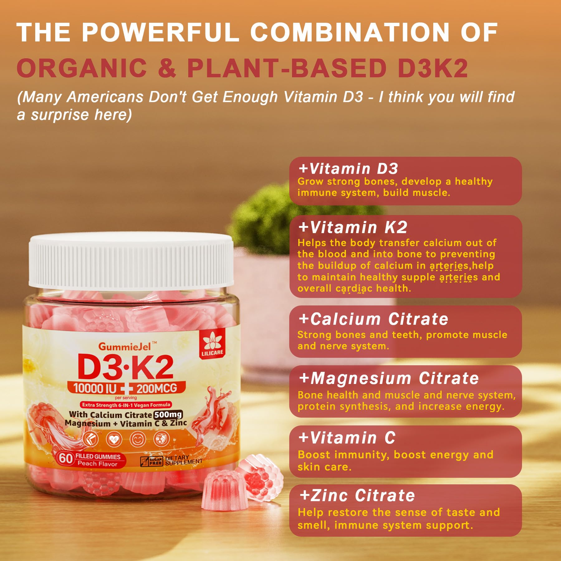LILICARE gommes sans sucre, douceur naturelle végane.