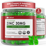 Gommes Zinc fermenté LILICARE dans le flacon, absorption améliorée.