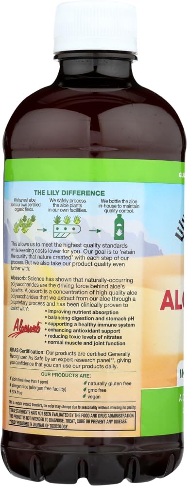 Texture gel translucide Lily of the Desert, idéale pour les soins quotidiens.
