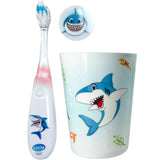 Design requin ludique Lily's Home qui rend le brossage amusant.