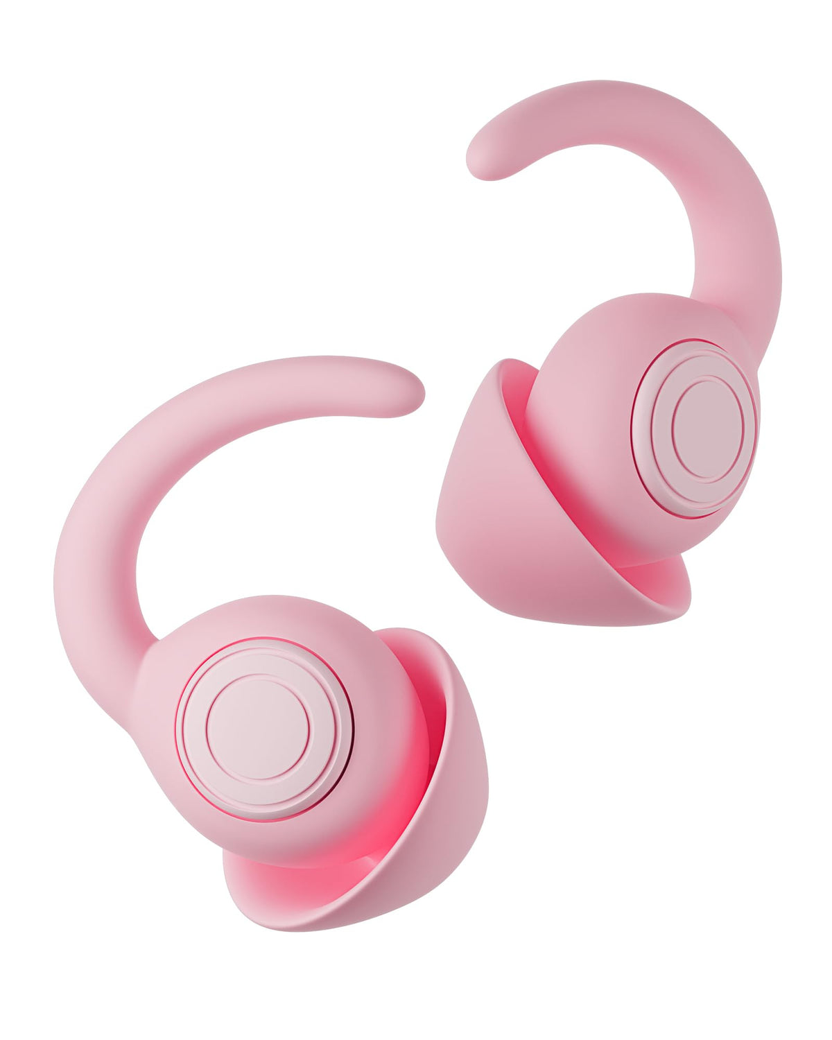 Bouchons d'oreilles LIMEHO rose clair pour dormir, confort et réduction du bruit douce.