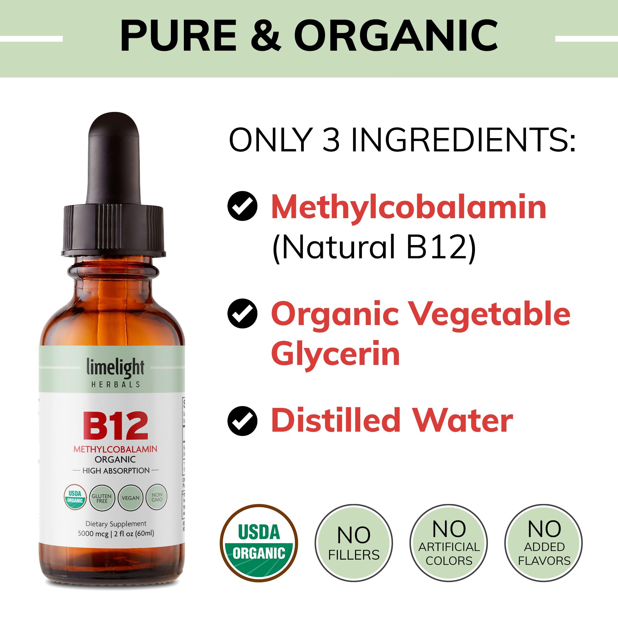 LIMELIGHT HERBALS B12 – concentration et clarté mentale possibles.