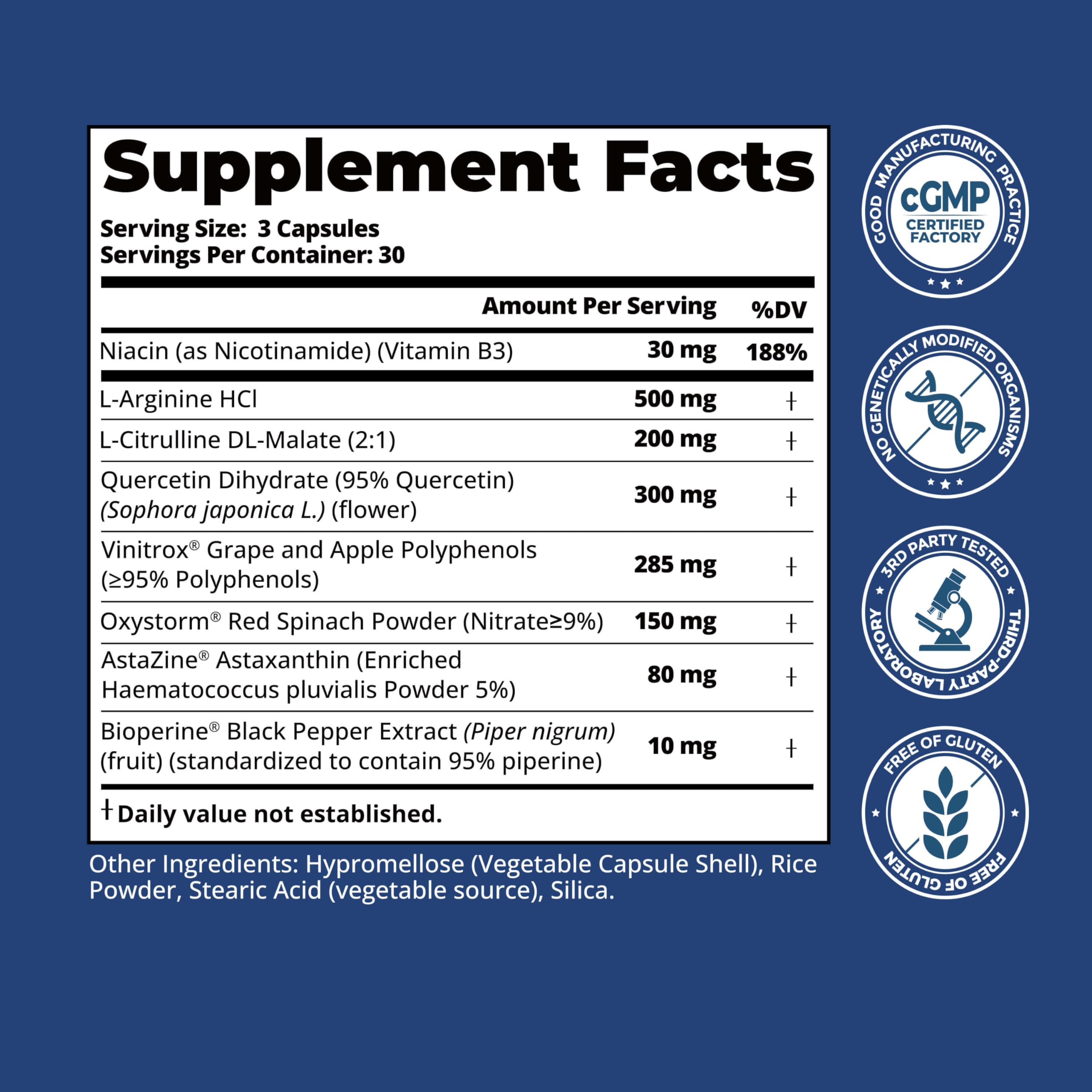 LincNutri oxyde nitrique certification-controle-qualite: produit pur et traçable.