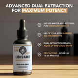 LionsManeExtracts origine-usa-corps-fructifs : extrait premium depuis les fruits.
