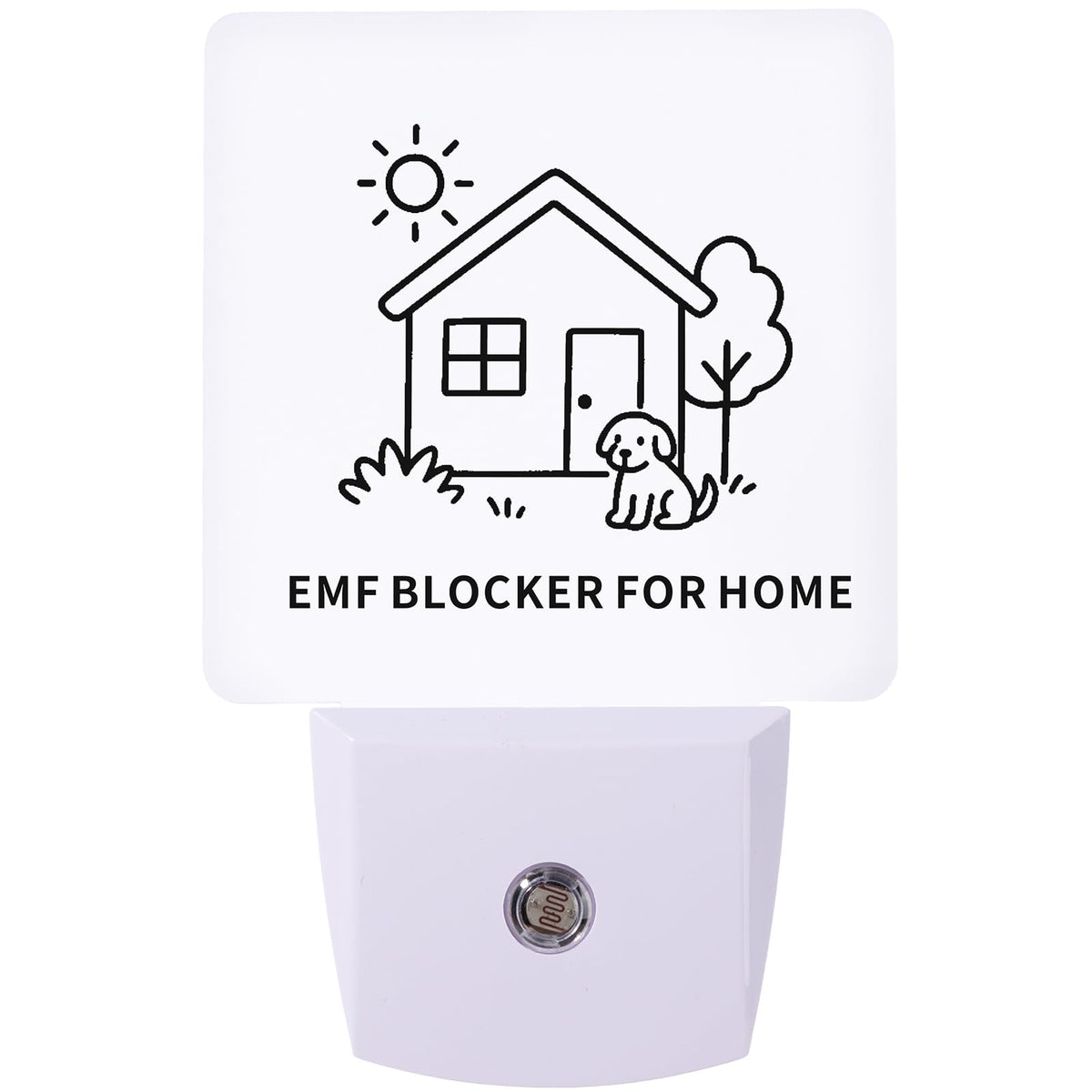 Liovsiso EMF Blocker sur prise domestique, protection discrète pour toute la maison.