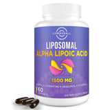 Lipmaxmall Liposomal ALA 1500mg, bouteille pratique pour une supplémentation quotidienne.