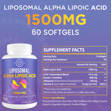 Lipmaxmall Liposomal Alpha Lipoïque – capsules, absorption élevée et antioxydant possible.
