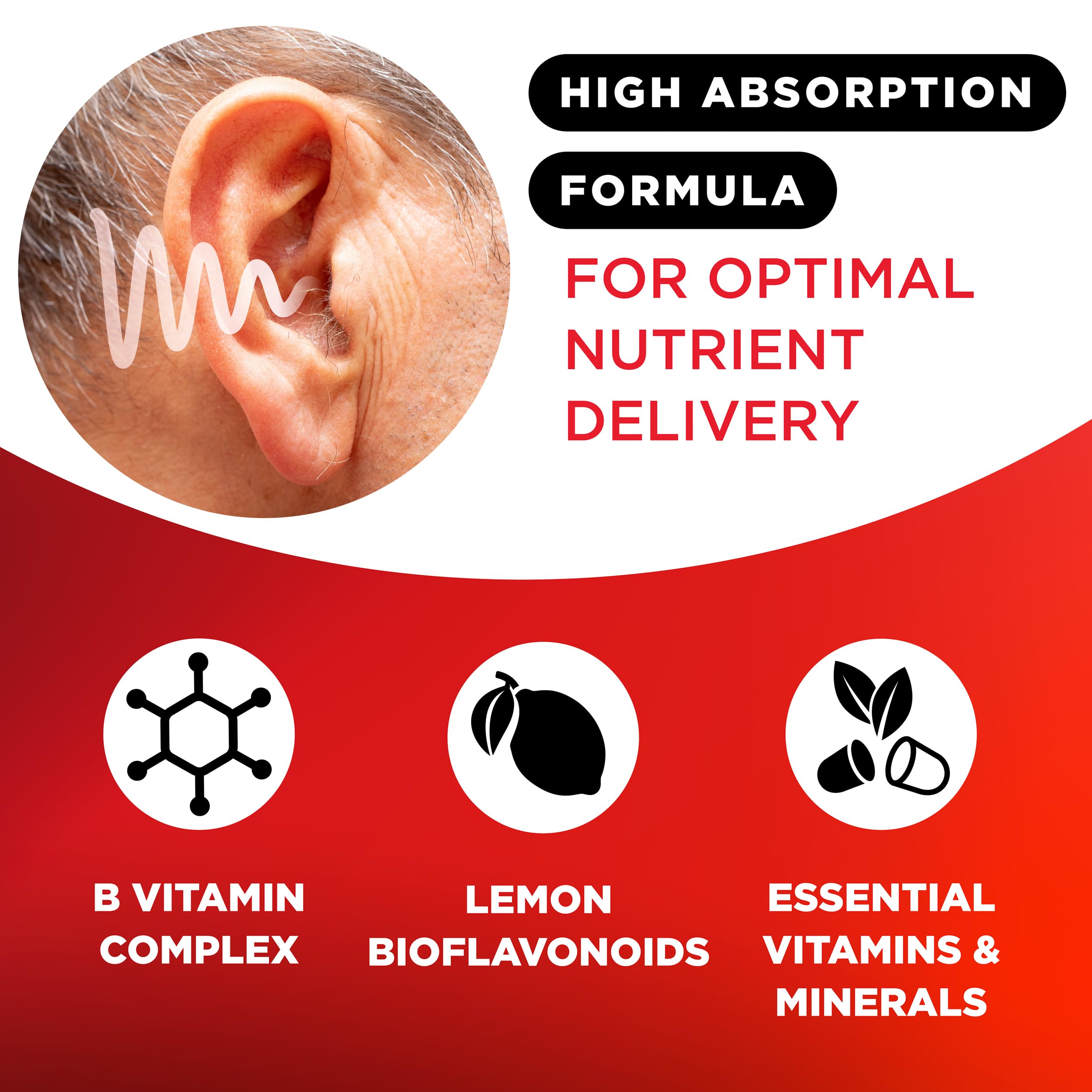 Lipoflavonoid ensemble vitamines C et B pour la santé de l’oreille