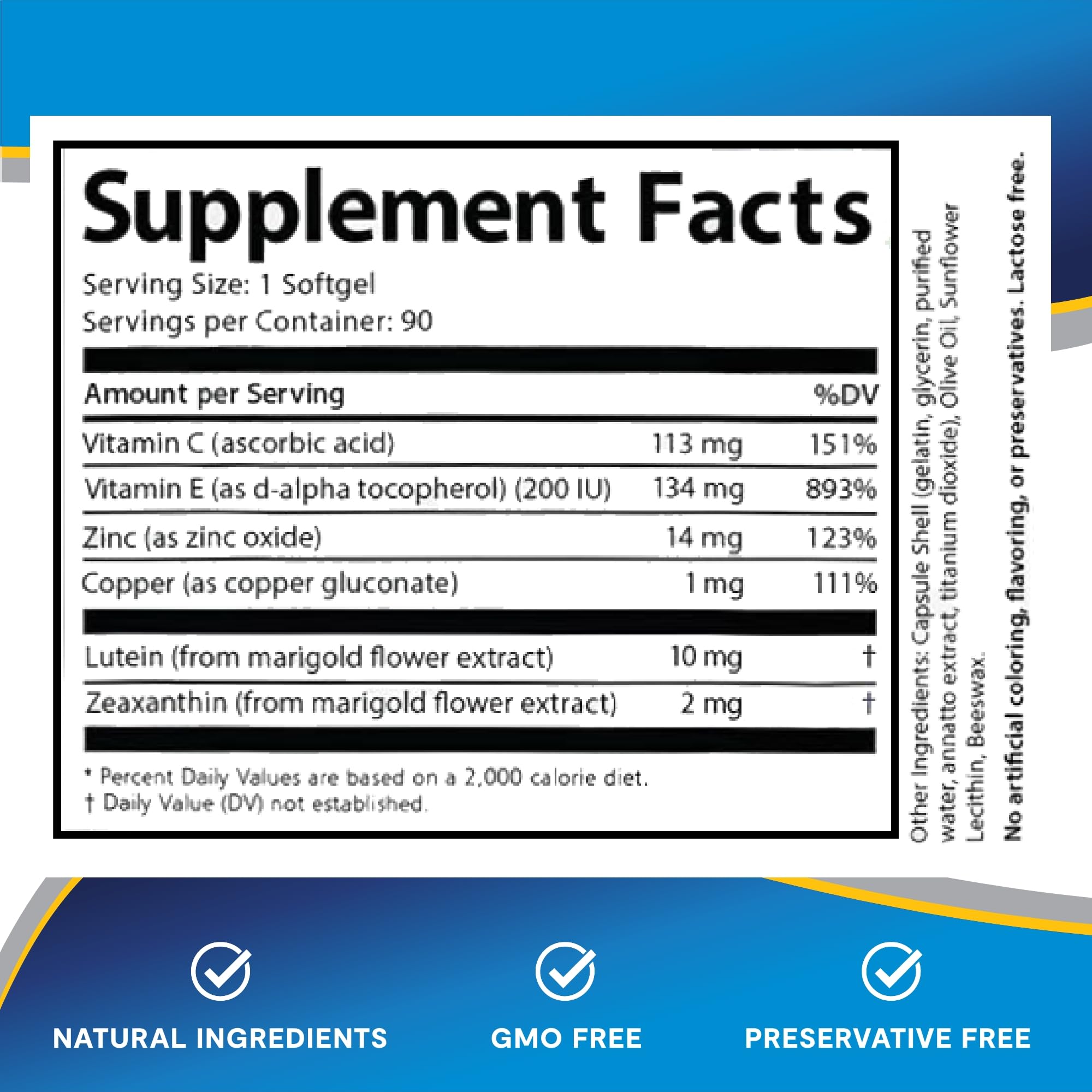Lipotriad Visionary : sans colorants artificiels ni arômes dans la formulation.