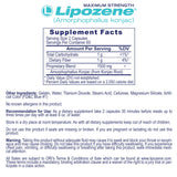 Lipozene étiquette et emballage offrent des informations claires sur le dosage.