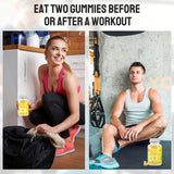 Gommes Liqherb HMB et Leucine - ingrédients vegan et sans gluten, respectueux du régime.