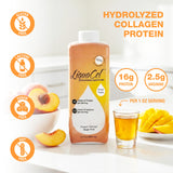 Étiquette montrant le collagène et l’arginine contenus dans LiquaCel.