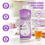 LiquaCel: étiquette indiquant sans sucre et sans gluten, choix diététique.