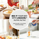 LiquaCel formule sans sucre ni gluten, adaptée aux régimes.
