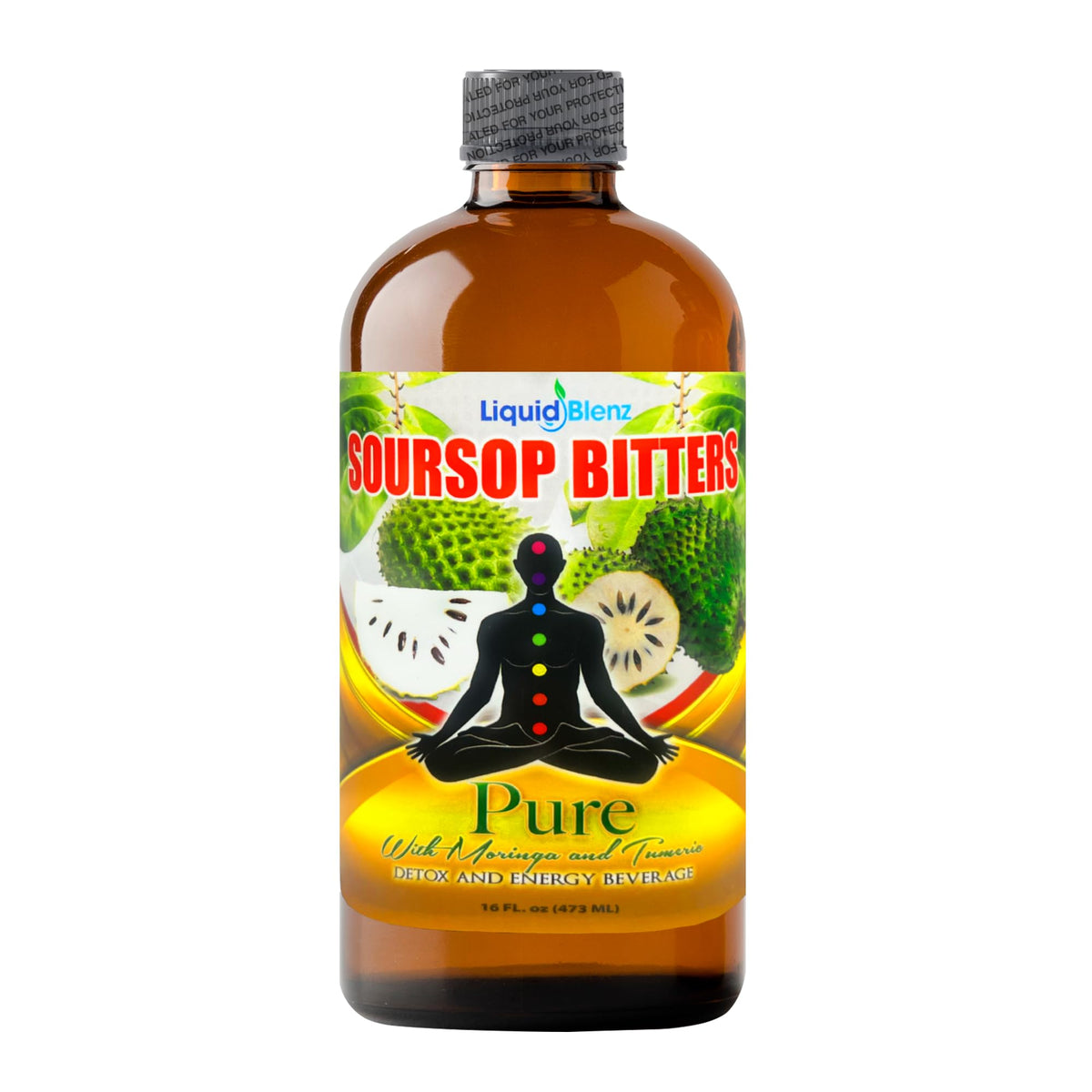 Liquid Blenz amertume corossol pur – bouteille prête pour une routine détox.