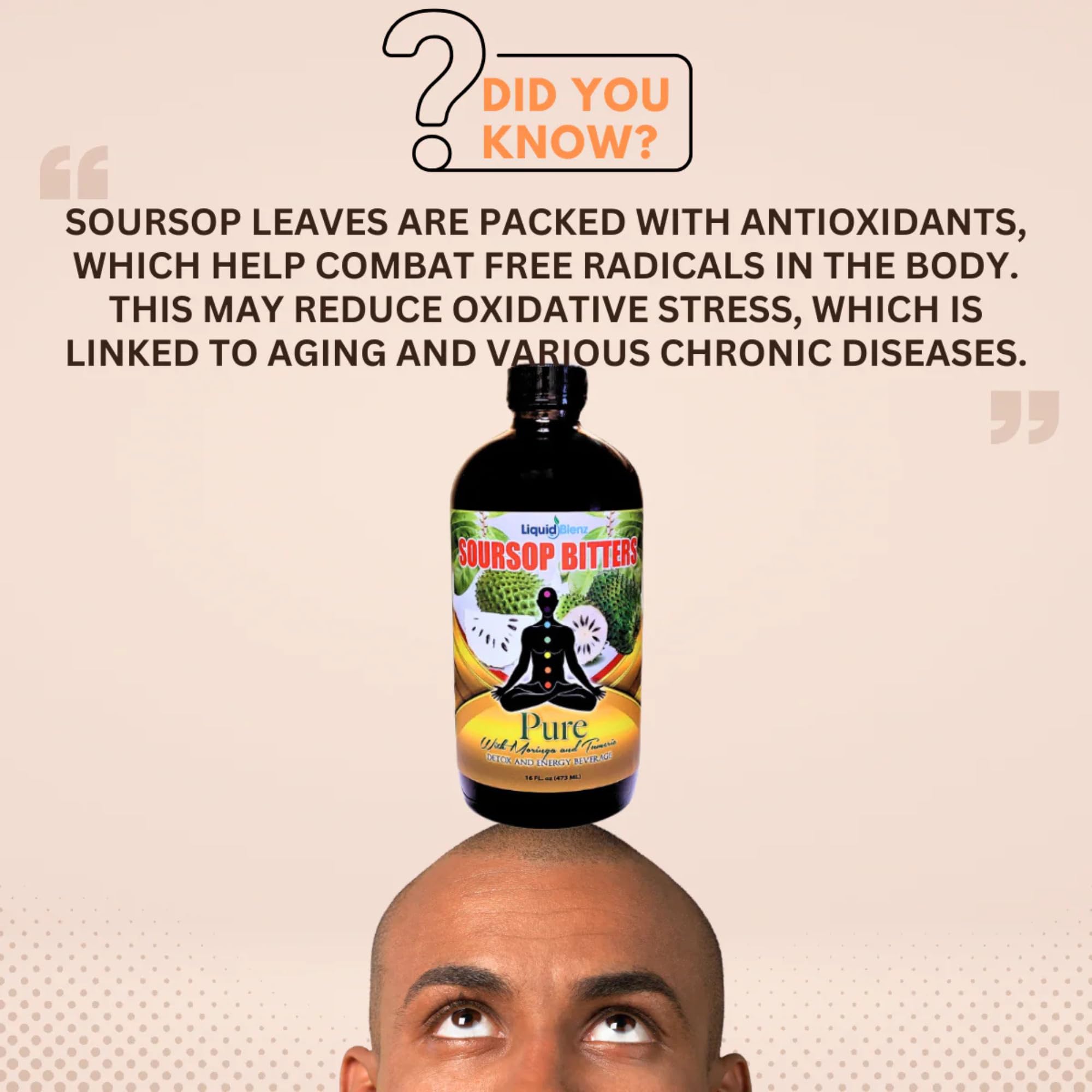 Liquid Blenz curcuma-racine – racines colorées suggérant des antioxydants bénéfiques.