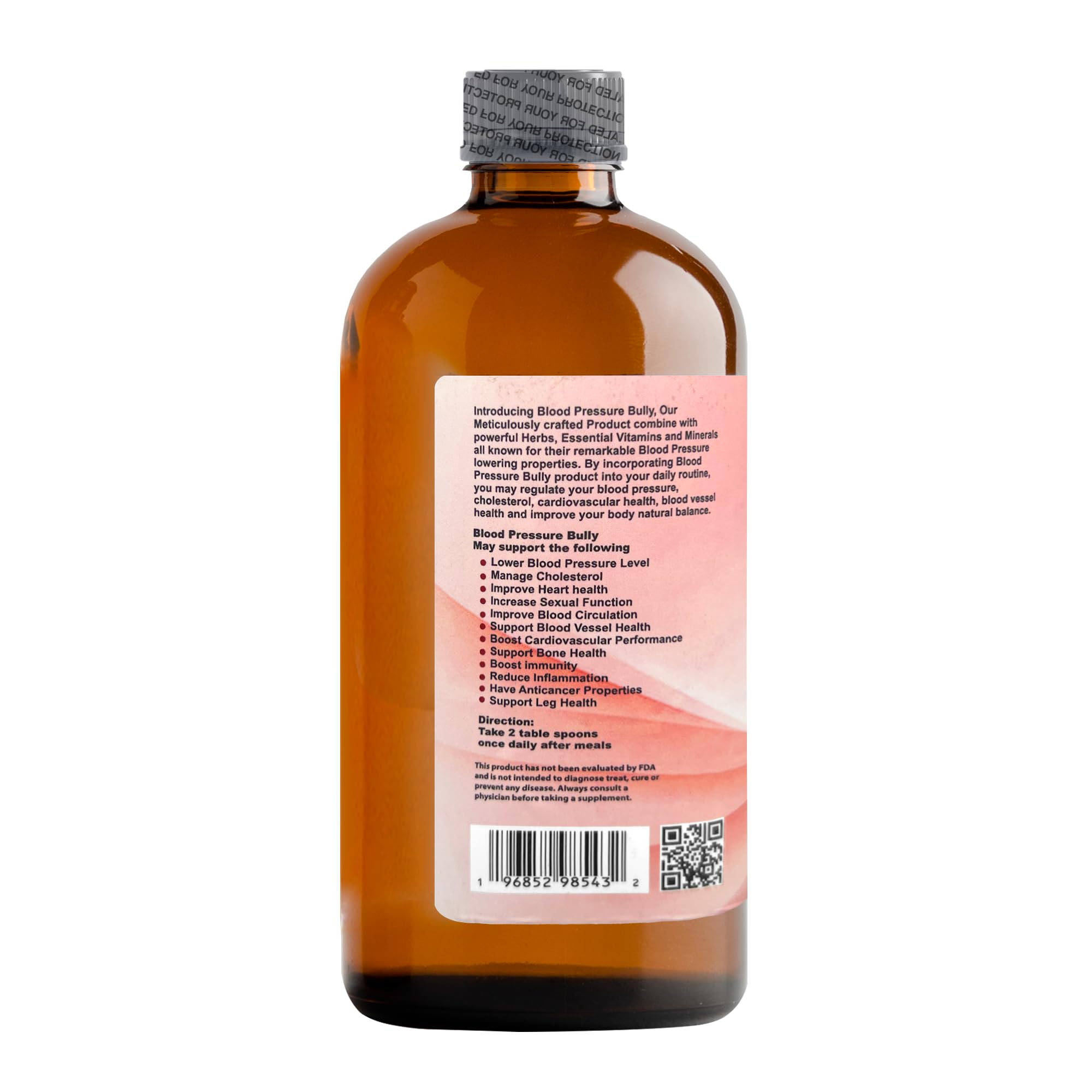 LIQUID BLENZ Blood Pressure Bully – ingrédients naturels comme hibiscus et aubépine