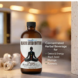 Étiquette Liquid Blenz sur bouteille 32oz, expérience sensorielle prête à être partagée.