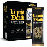Liquid Death Electrolyte Death Dust, sachets mangue, hydratation pratique après l'effort.