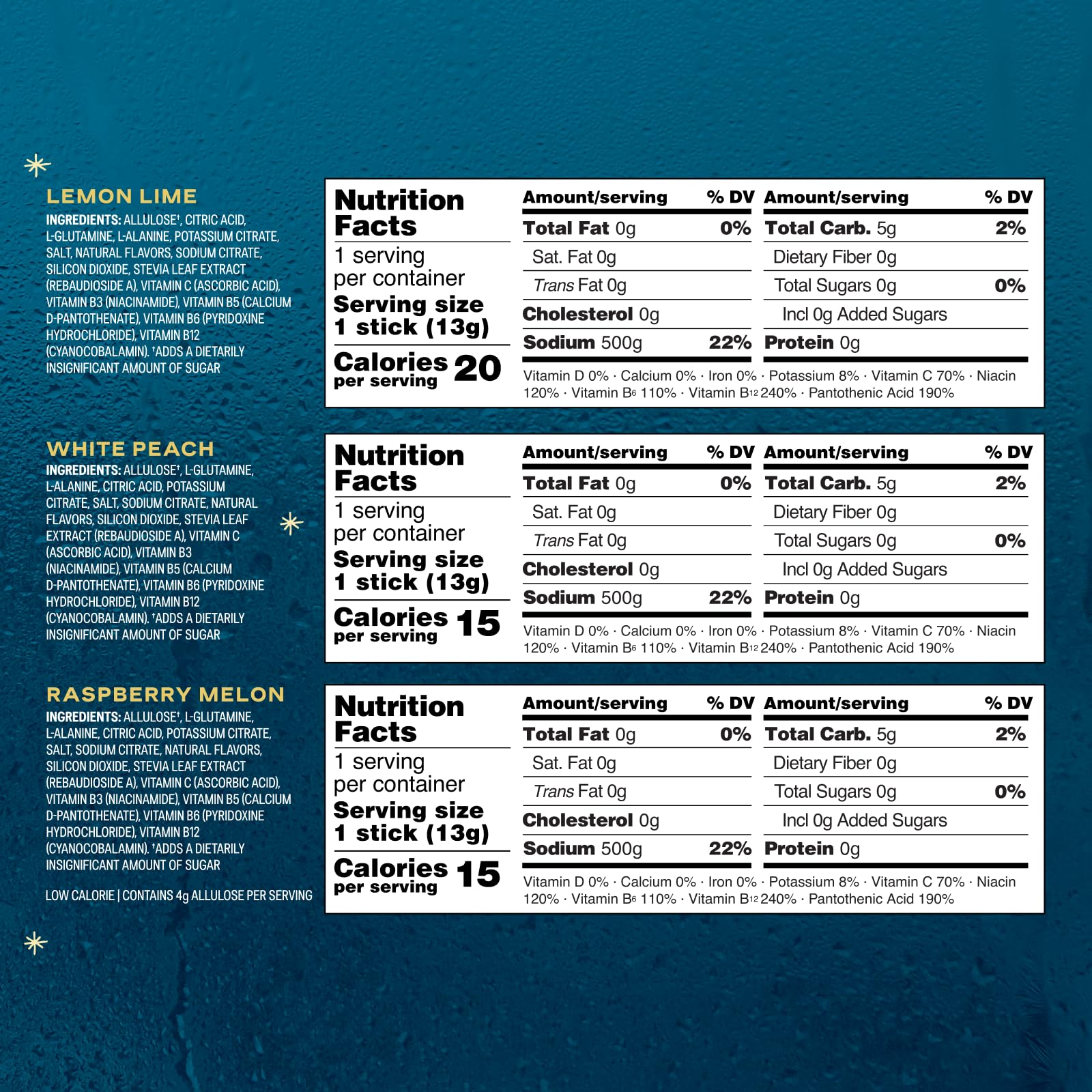 Liquid I.V. Hydration Multiplier mélange acides aminés et allulose