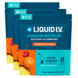 Liquid I.V Hydration Multiplier Saveur tropicale pack prêt à emporter pour hydratation rapide.