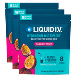 Liquid I.V. Hydration Multiplier Passion Fruit emballage pratique et attractif.