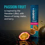 Sachet dose unique Liquid I.V. Hydration Multiplier Passion Fruit prêt à emporter.