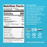 Liquid I.V. Poire – tableau nutrition montrant électrolytes et vitamines