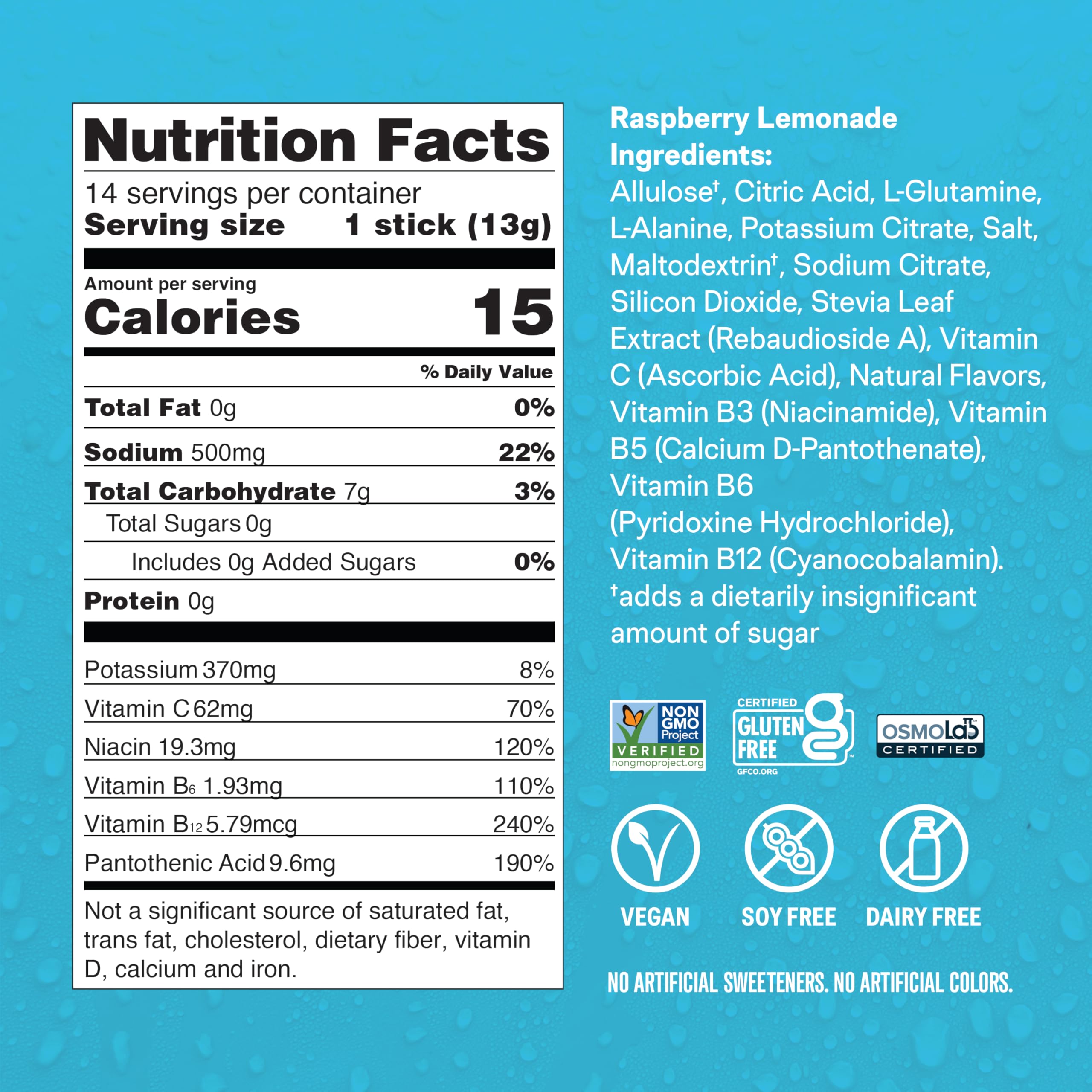 Liquid I.V. 8 vitamines, sans allergènes, hydratation pratique