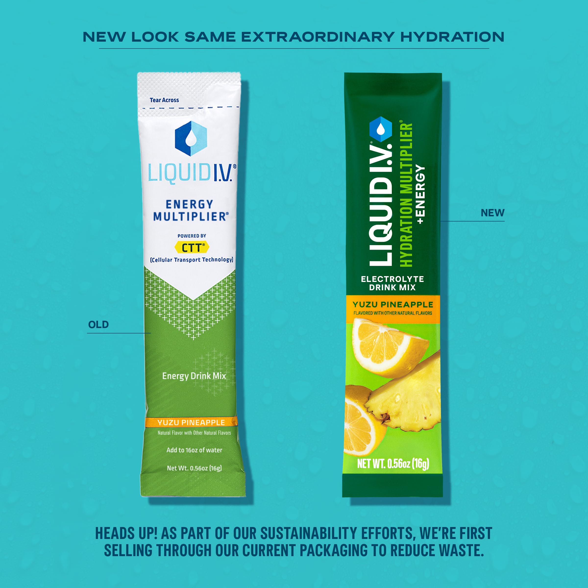 Liquid I.V Hydration Multiplier + Energy – mélange dans l eau, goût fruité
