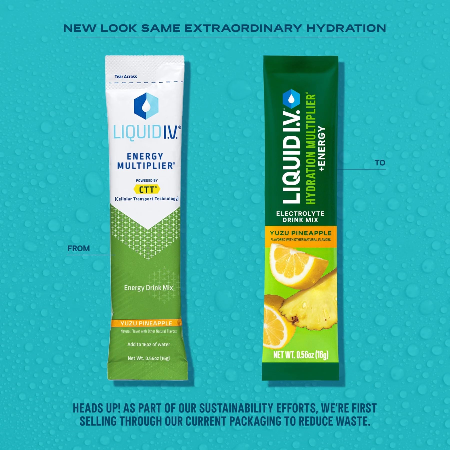 Liquid I.V. Hydration Multiplier Energy avec caféine naturelle pour un coup d'énergie discret