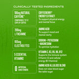 Liquid I.V. Hydration Multiplier sans sucre grenade préparation-verre: énergie douce lors de l'effort