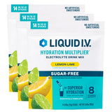 Liquid I.V. Hydration sans sucre goût citron-lime, sachet pratique pour déplacements
