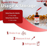 Utilisation quotidienne facile de LIQUIDHEALTH B12, même en déplacement.