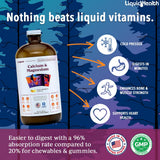 LIQUIDHEALTH Calcium et Magnésium : doseuse cuillère pour dosage facile et absorption rapide