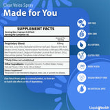 LIQUIDHEALTH Clear Voice: composition-herbes-naturelles favorisant l'hydratation et le confort.