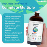 LIQUIDHEALTH Complete Multivitamine: verre prêt à être mélangé, goût agréable dans votre boisson.