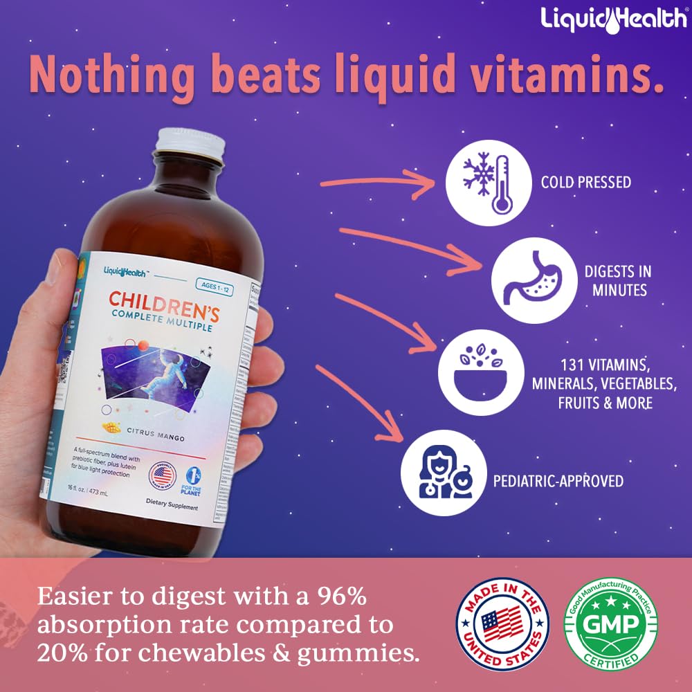 LIQUIDHEALTH, flacon pratique et systeme immunitaire renforcé chez l enfant