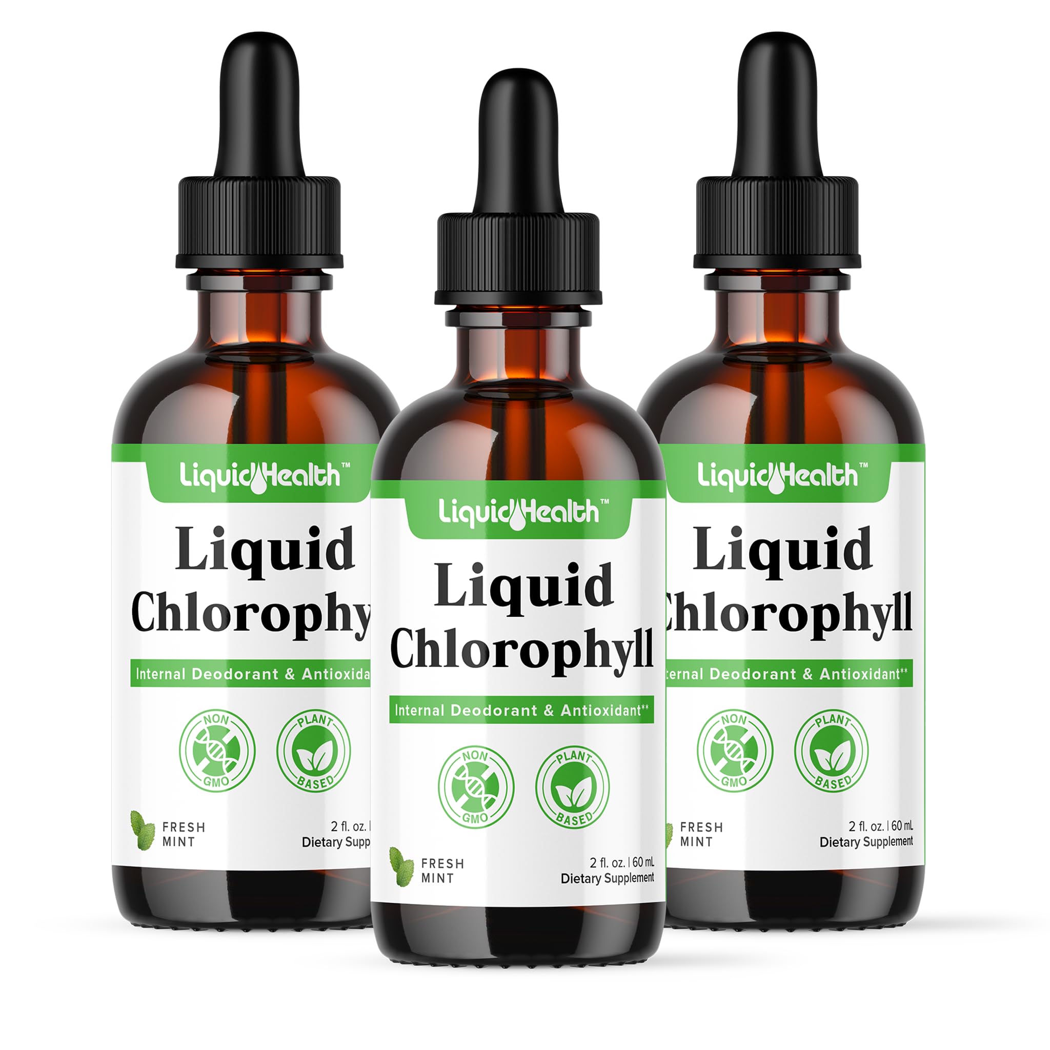 LIQUIDHEALTH Gouttes Chlorophylle – flacon pour haleine fraîche et détox intérieur