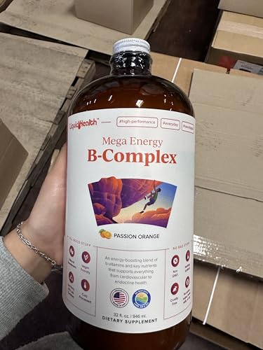 LIQUIDHEALTH Mega Energy B-Complex, certificat labo: garantie qualité et fabrication USA.