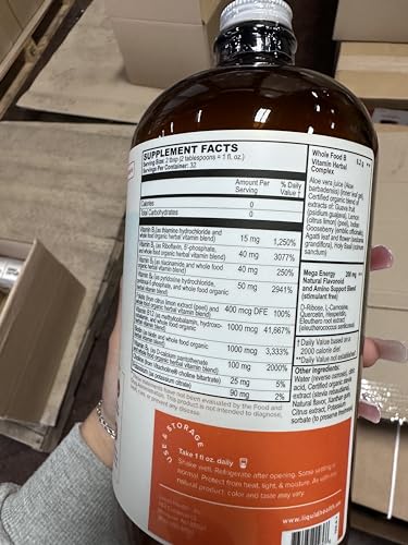 LIQUIDHEALTH Mega Energy B-Complex, voyage: format pratique pour déplacements et voyages.