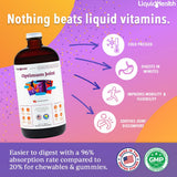 LIQUIDHEALTH Optimum – dose deux cuillères pour une consommation quotidienne pratique.