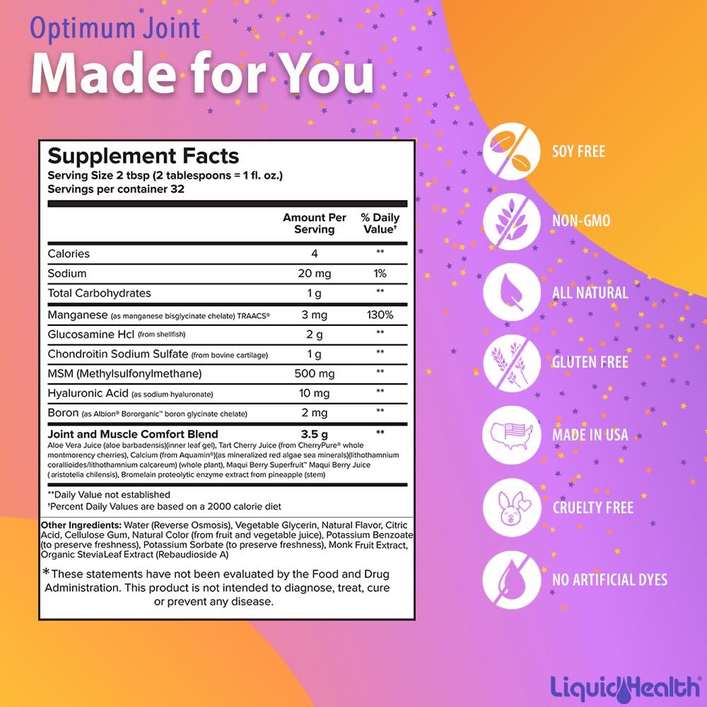 LIQUIDHEALTH Optimum – étiquette sans allergènes et sans additifs artificiels.