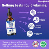 LIQUIDHEALTH Sleep Well: pipette-doseuse pour administration facile du sommeil.