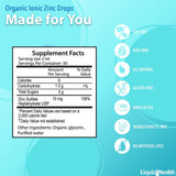 LIQUIDHEALTH Zinc ionique – emballage USA, fabrication traçable.