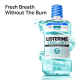 Sensation de fraîcheur après rinçage avec Listerine Cool Mint sans alcool
