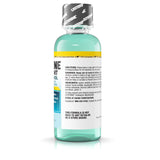 Étiquette Listerine sans alcool sur le flacon Zero Caries.